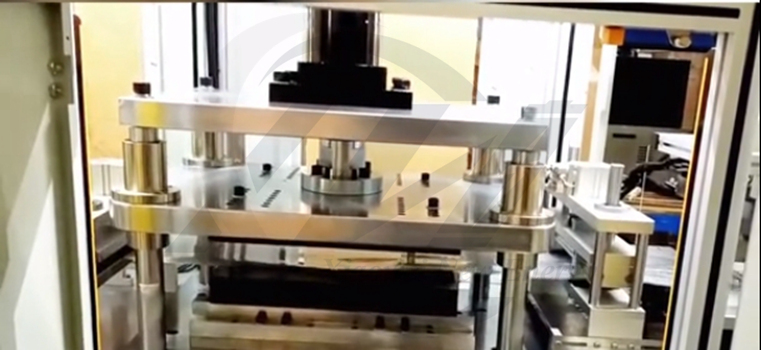 Aluminum plastic film punching process
