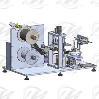 battery belt cutting machine for solid state electrode making