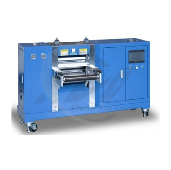 Heating hydraulic roll press machine for li-ion battery research