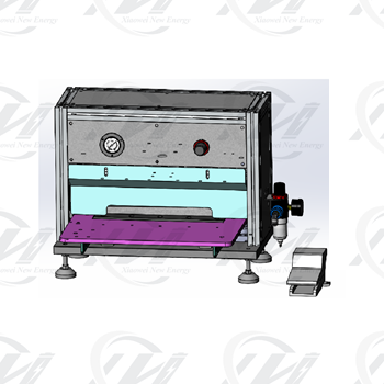 Prismatic cell battery tab electrode cutting machine